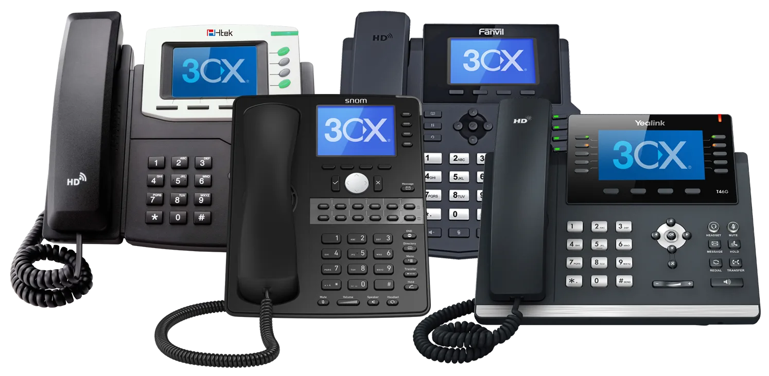 Telefonos IP de escritorio y headsets profesionales